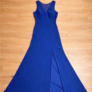 Morgan & Co. Royal Blue High Low Dress